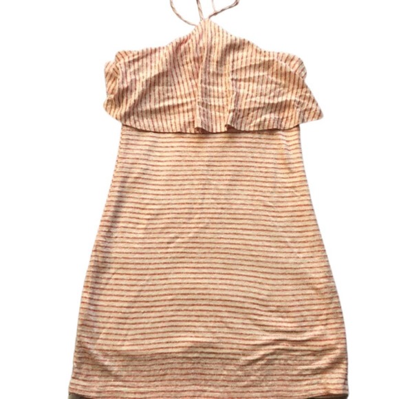 Splendid | Linen Mini Stripe Halter Dress | Size XS - Picture 6 of 8